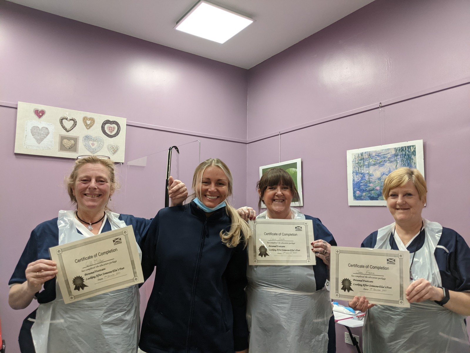 Foot care volunteers